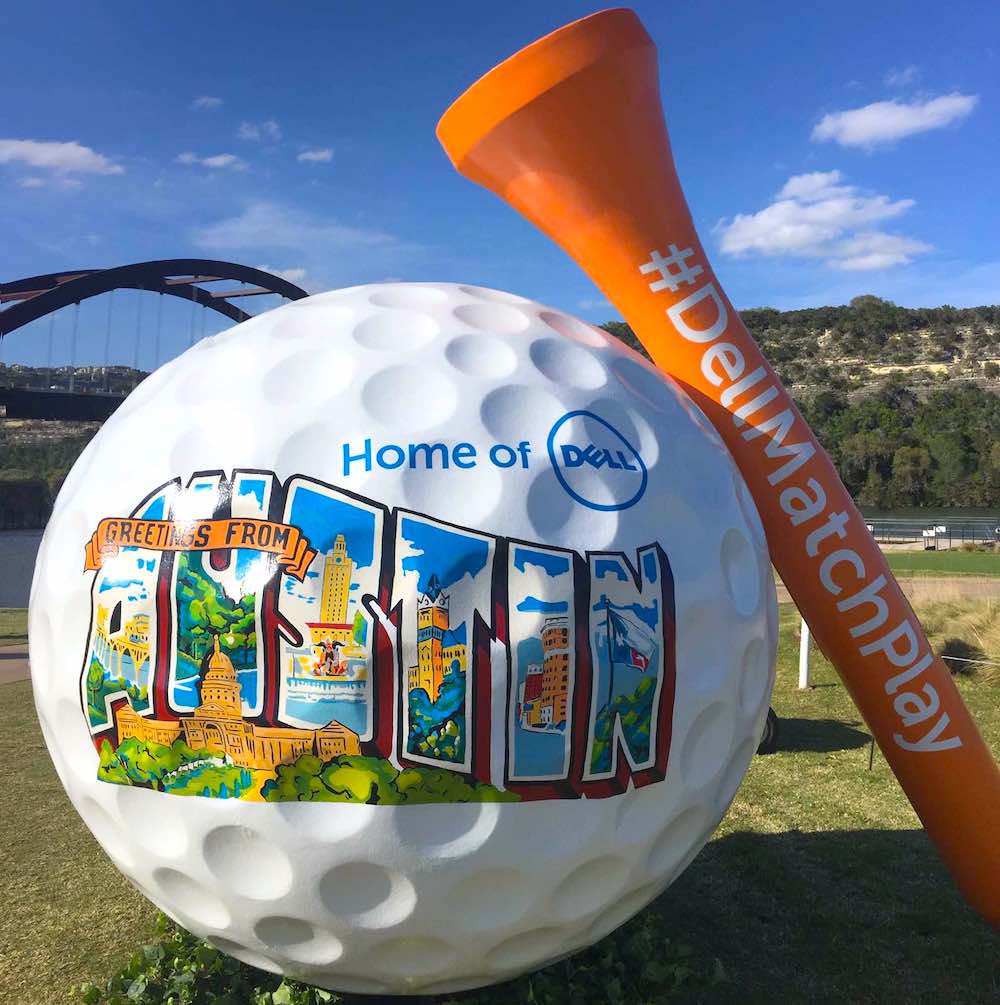Dell Match Play Large Golf Ball and Tee using Architectural Foam