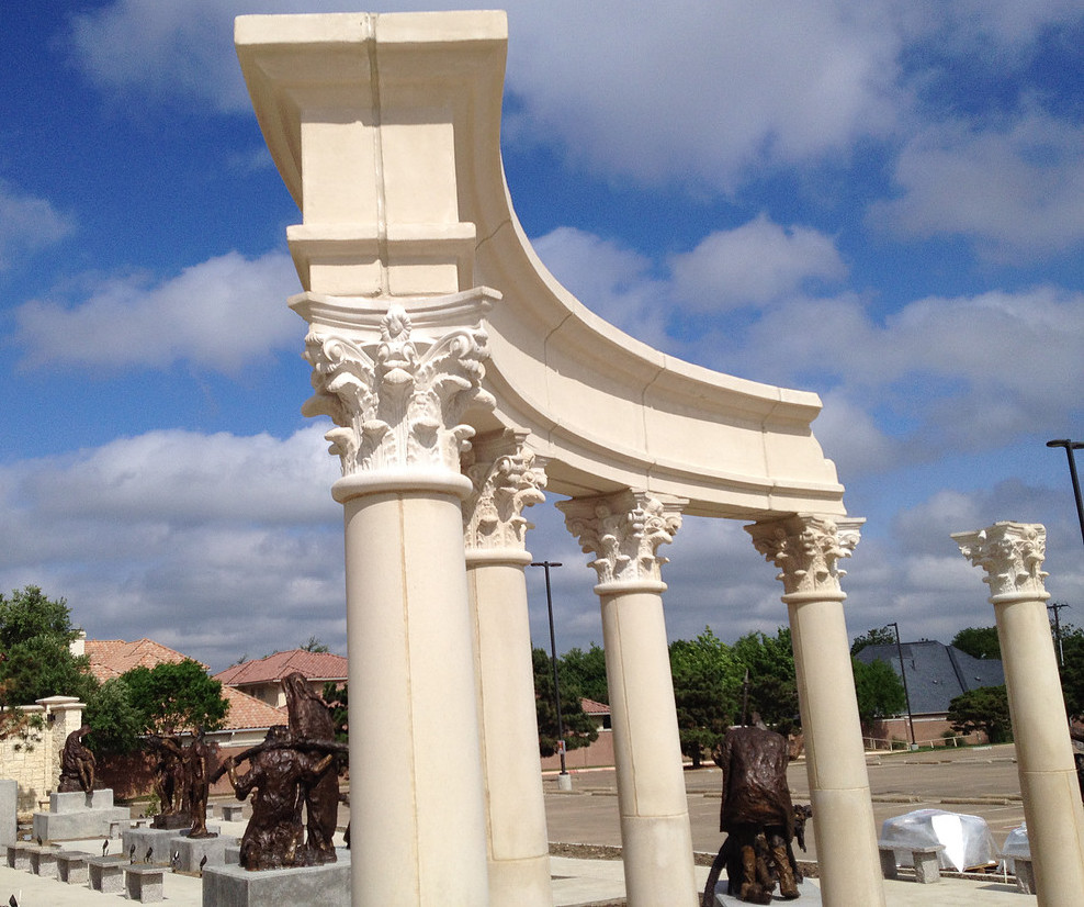 Via Dolorosa sculpture garden at the Museum of Biblical Arts